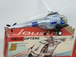 JOUSTRA (v.1967) hélicoptère en tôle lithographiée gris argent "KX 54",...