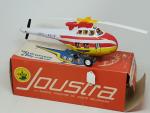 JOUSTRA (v. 1966) hélicoptère "COTE D'AZUR" en tôle lithographiée blanc/rouge/jaune,...