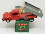 DISTLER (Allemagne, v.1955) camion à benne basculante, tôle laquée rouge...