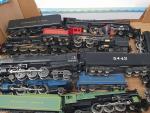 RIVAROSSI HO, 9 locomotives type vapeur + tenders, dont 8...