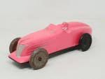 Celluloïd France 1937 voiture de course Matford monoplace rose fluorescent...