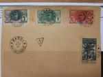 Lettre de MAURITANIE avec 4 timbres de la série Bugeaud...