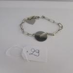 Bracelet souple avec breloques Longueur 20cm env or gris 750e...