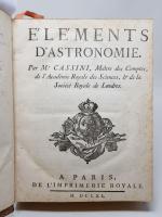 CASSINI - Elements d'ASTRONOMIE, Paris, Imprimerie Royale, 1740, in-4 de...