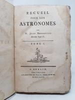 BERNOULLI (Jean) - Recueil pour les Astronomes, Berlin, chez l'auteur...