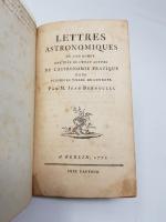 BERNOULLI (Jean) - Lettres astronomiques où l'on donne une idée...