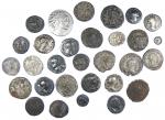 Ensemble de 30 monnaies antiques en argent, TB dans l'ensemble