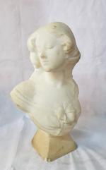 Ecole italienne circa 1900 - "Buste de jeune femme" -...