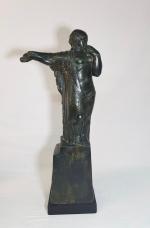 Charles Alexandre MALFRAY (1887-1940) - "Femme drapée, le bras droit...