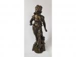 Mathurin MOREAU (1822-1912) "Diane chasseresse" - bronze à ...
