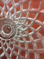 BACCARAT - Compotier en cristal moulé - H. 17 cm...