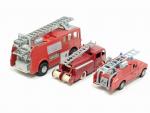 DINKY TOYS, 3 modèles pompiers :
réf 32E Berliet GLA premier...