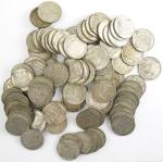 Ensemble de 100 pièces de 10 Francs Turin argent, TTB...