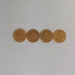 4 pièces 20 francs or au Coq (3x1908 et 1909)