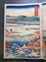 Utagawa HIROSHIGE (1797-1858) - Album de la série Fuji sanjurokkei,...