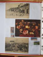 1 classeur rouge FRANCE FDC, Cartes Postales Anciennes et divers