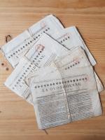 10 journaux LA QUOTIDIENNE de l'année 1820 avec timbre fiscal...