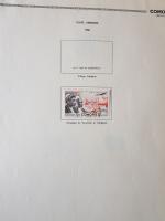 COMORES collection sur feuilles Thiaude oblitérés entre 1950 et 1975