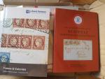 1 carton d'anciens catalogues Yvert et Tellier divers + Thiaude…