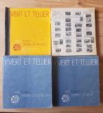 4 vieux catalogues Yvert et Tellier dont Europe et Outremer