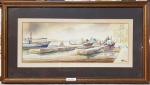 Edwin GALEA (1934) - Malte - Quatre aquarelles signées -...