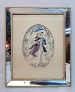 André DIGNIMONT (1891-1965) - Couple dansant - Aquarelle signée en...