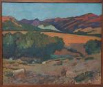 Attribué à Henri DABADIE (1867-1949) - Paysage montagneux - Huile...