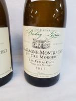 4 bouteilles de CHASSAGNE-MONTRACHET 1er cru MORGEOT Vielles vignes 2013...