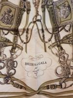 HERMES - "Brides de gala", pochette en soie à décor...