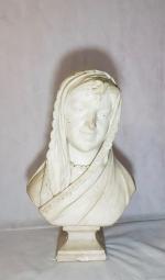 Daniel PROCACIANTI - école italienne XIXème - "Buste de femme...