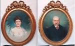 Jules Gabriel DUBOIS-MENANT (1855 - 1921) - Portraits de couple...