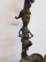 * Style TIKAR, Cameroun - Grande pipe en alliage bronzier...