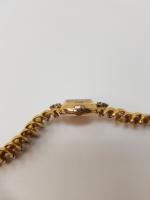 OMEGA - Montre-bracelet de dame en or jaune 750e -...