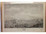 L'entrée du port de Marseille - gravure XIXème d'après le...