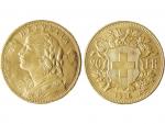 Suisse , 20 Francs or 1915 B , 6.45 Gr...