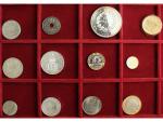 Ensemble de 12 monnaies, dont 10 Francs Turin 1937 ,...