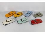 NOREV d'époque, 7 modèles plastique dont : VW 1500 et...
