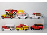 MATCHBOX Collectibles 1/43, 7 camionnettes publicitaires ...