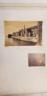 Album de photographies anciennes, tirages sur papier albuminé, comprenant notamment...