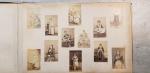 Album de photographies anciennes, tirages sur papier albuminé, comprenant notamment...