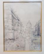 Armand COUSSENS (1881-1935) - Le Panthéon - Dessin au crayon...