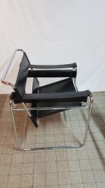 Marcel BREUER (1902-1981), d'après - Paire de fauteuils modèle "Wassily"...