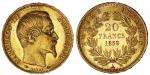 Napoléon III, 20 Francs or tête nue, 1859 A Paris,...