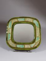 Mithé ESPELT (1923-2020) - Miroir de forme carrée modèle "Bornéo"...