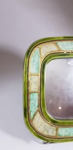 Mithé ESPELT (1923-2020) - Miroir de forme carrée modèle "Bornéo"...