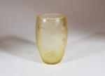 Noki (Nordisk kristall konst Malmo) - Vase en cristal jaune...