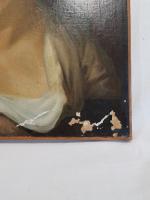 D'après Jean-Baptiste GREUZE - Portrait d'enfant - Huile sur toile...