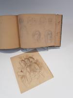 *Ecole alsacienne ? XIXème - Carnet de dessins au graphite,...