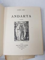 LEBEY (André) - Andarta, poèmes, Lille, Mercure de Flandre, 1931,...