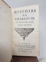 VARILLAS - Histoire de CHARLES IX, Paris, De Barbin, 1694,...